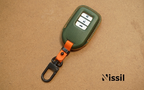 Bao da chìa khoá ô tô Honda - Dòng da Vachetta mix màu