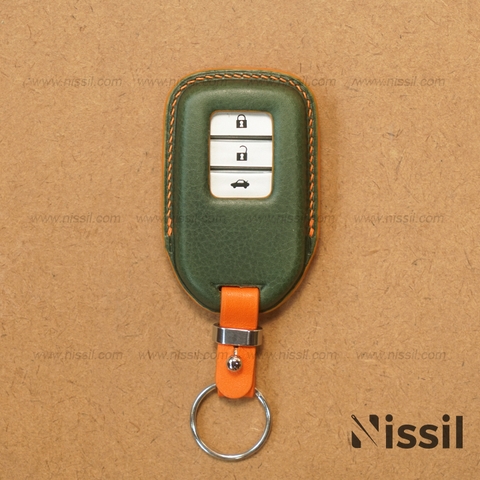 Bao da chìa khoá ô tô Honda - Dòng da Vachetta mix màu