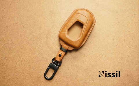 Bao da chìa khoá ô tô Isuzu - Dòng da bê Epsom