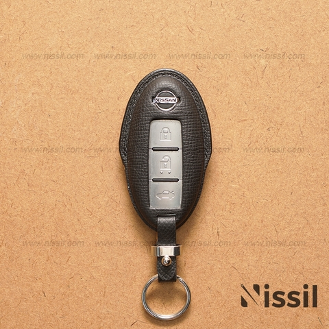 Bao da chìa khoá ô tô Nissan - Dòng da bê Epsom