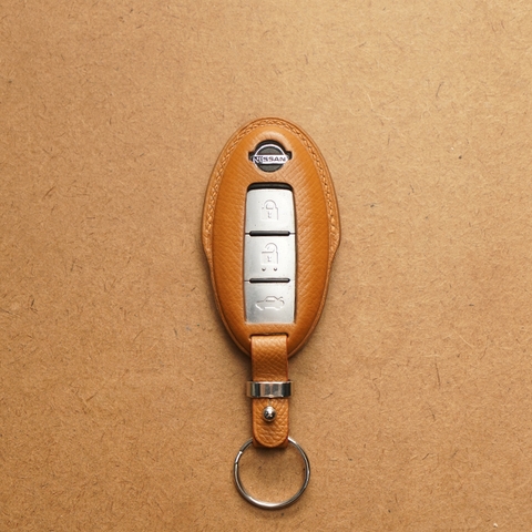 Bao da chìa khoá ô tô Nissan - Dòng da bê Epsom