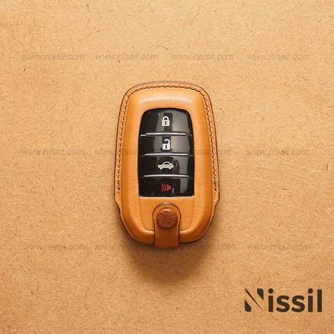 Bao da Toyota Camry - M1 - 4 nút - SNAP - Vachetta mix