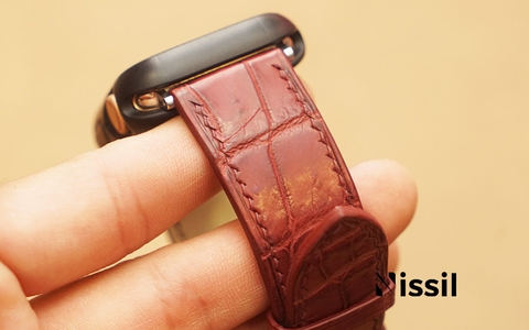 Dây đồng hồ Apple Watch - 22.20 - Da cá sấu