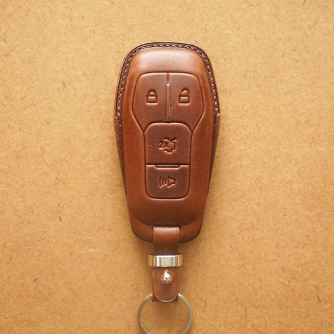 Bao da chìa khóa ô tô Ford Explorer - 4 nút - Dòng da Vachetta