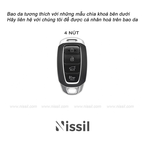 Bao da Hyundai Accent - 4 nút - Snap - Nappa mix