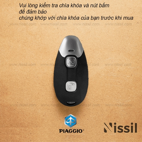 Bao da Piaggio Vespa - Chìa khoá thông minh - Dòng da bê Epsom mix màu