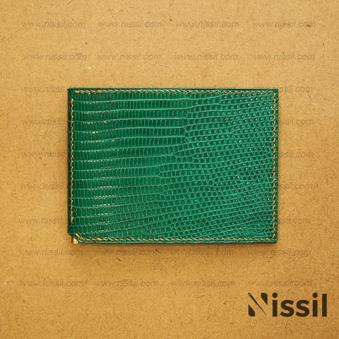 Ví kẹp tiền - Da kỳ đà mix Epsom