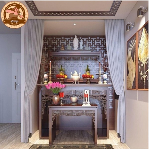 [Chuyên gia tư vấn] - Phòng thờ nên chọn rèm cửa màu gì?