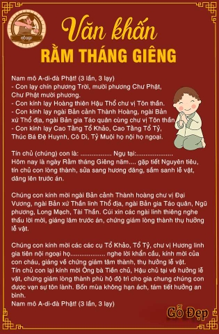 Văn khấn ngày rằm cúng thần linh, gia tiên chuẩn phong thủy