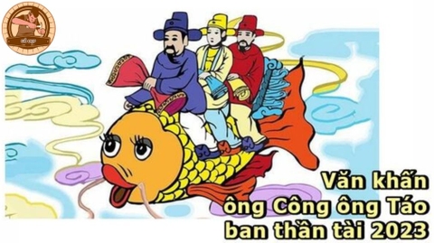 Văn khấn Ông Công Ông Táo ban Thần Tài chi tiết nhất 2024