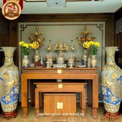 Nguyên tắc thiết kế phòng thờ tầng 2 nhà ống độc đáo, mới lạ