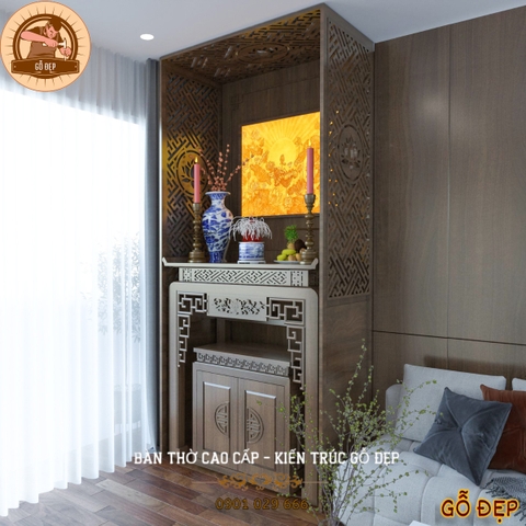 Cách chọn kích thước bàn thờ chung cư chuẩn phong thủy