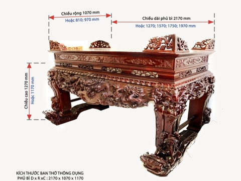 Hướng dẫn chọn kích thước lỗ ban bàn thờ, tủ thờ chuẩn phong thủy!