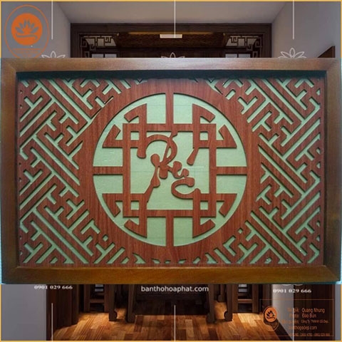 Tấm Chống Ám Khói Hoa Văn Chữ Phúc Ak14 - Hiện Đại