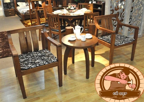 Bàn ghế phòng ngủ BG17 - Thiết Kế Hiện Đại Gỗ Đẹp