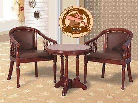 Bàn ghế phòng ngủ BG16 - Thiết Kế Đơn Giản Gỗ Đẹp