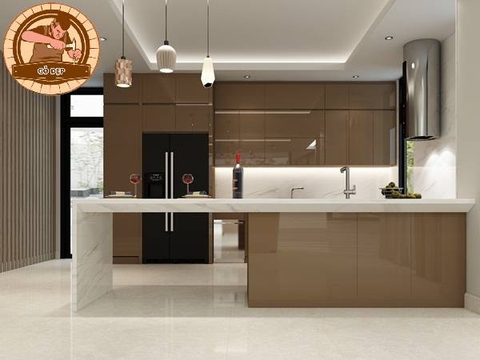Tủ Bếp Cao Cấp - TB 17 -  Gỗ Đẹp - Sang Trọng Và Đẳng Cấp