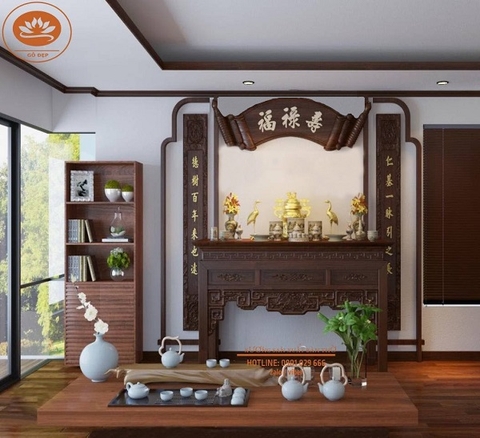 Án Gian Thờ Tâm Linh Phong Thủy AG 02 - Kết Hợp Nghệ Thuật