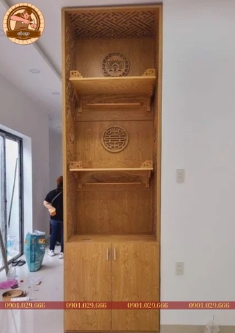 Mẫu Bàn Thờ Chung Cư Gỗ Công Nghiệp - CN45