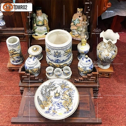 Đồ Thờ Thần Tài Ông Địa - Gốm Sứ Bát Tràng GS 07