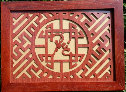 Tấm Chống Ám Khói Chữ Phúc AK02 - Bình An và Tài Lộc