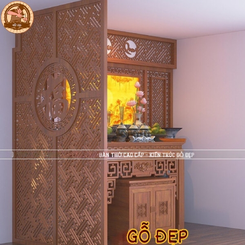 Bàn Thờ Gia Tiên BT 355 - Mẫu Bàn Thờ Đẹp