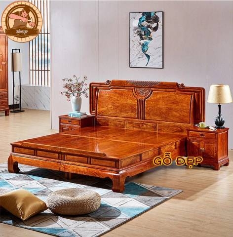 Giường Ngủ Cao Cấp - GN 11 - Gỗ Đẹp - Chất Lượng Cao