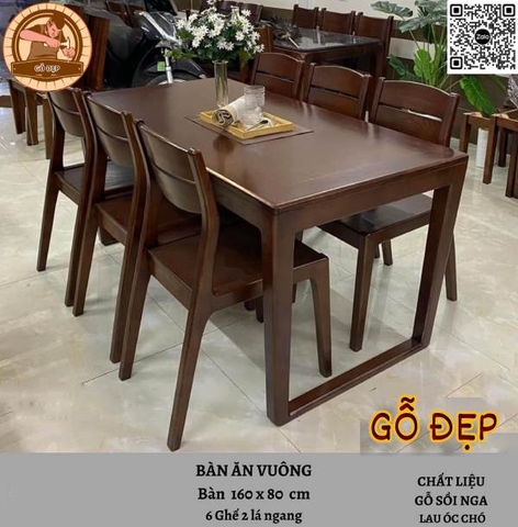 Bàn Ghế Ăn Hiện Đại GA 01 - Thiết Kế Hiện Đại - Sang Trọng