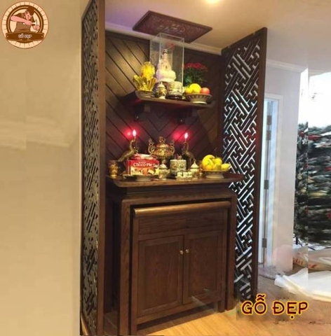 Mẫu Bàn Thờ Gỗ Đẹp BT 20 Mẫu Đơn Giản Hiện Đại