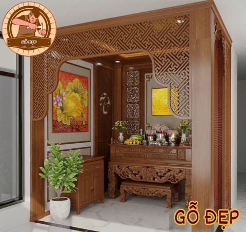 Mẫu Phòng Thờ Hiện Đại PT 88993 đẹp