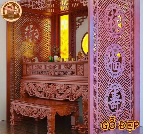 Sập Thờ Gỗ Hương Cao Cấp Thịnh Vượng ST 66882 - Bền Bỉ