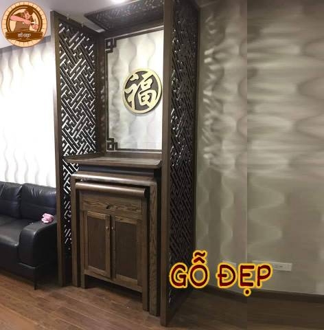 Bàn Thờ Cao Cấp BT 20 - Mẫu Đại Cát- Phát Tài - Phát Lộc