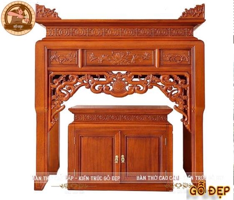 Án Gian Thờ Gỗ Hương Cao Cấp BT 81 - Thiết Kế Tâm Linh