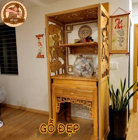 BÀN THỜ ĐẸP HIỆN ĐẠI BT 636 - GỖ MÍT