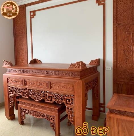 Bàn Thờ Gỗ Hương BT 570 - Xưởng Gỗ Đẹp Giá Xưởng