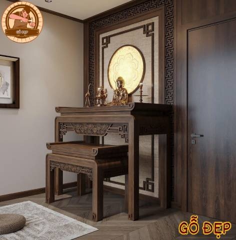 Bàn Thờ Tủ Thờ Gỗ Sồi BT31Bàn Thờ Tủ Thờ Gỗ Sồi BT31