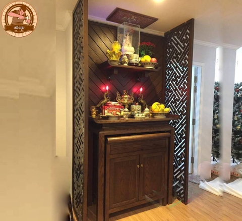 Bàn Thờ Gỗ Sồi BT 20 - Mẫu Đại Cát - Tài Lộc - Giá Xưởng
