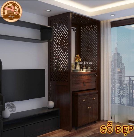 Bàn Thờ Gỗ Sồi BT 3435