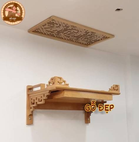 Bàn Thờ Treo Tường TT995 Có Ngăn Kéo