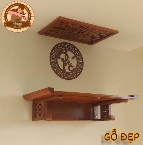 Bàn Thờ Treo Gỗ Gõ TT 01 - Mẫu Nhiều Người Quan Tâm Nhất