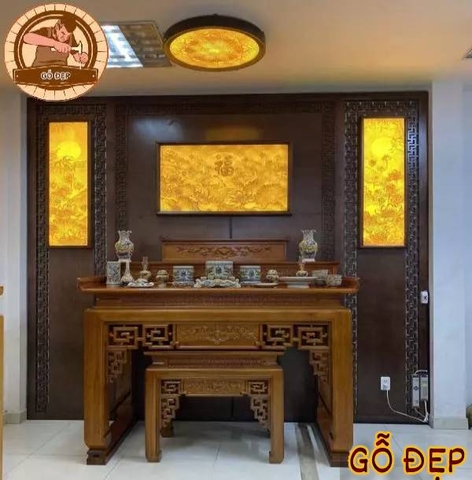 Bàn Thờ 3 Cấp Gỗ Hương BT 28 - Thiết Kế Nhỏ Gọn - Lạ Mắt