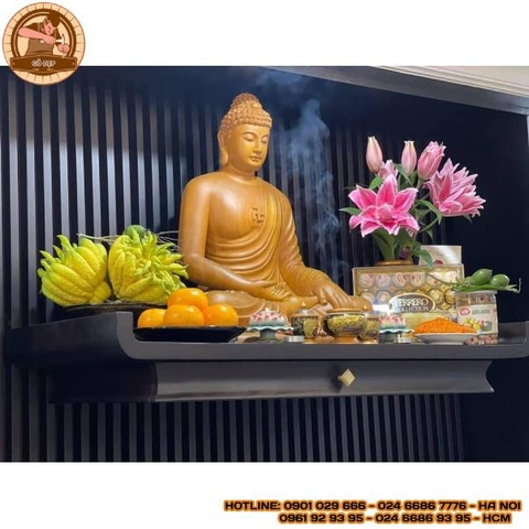 Trang Thờ TT 087 - Kết Hợp Tranh - Chất Liệu Gỗ Sồi