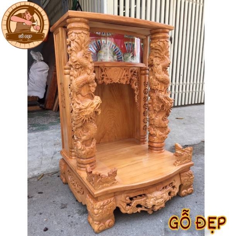 Bàn Thờ Gỗ Gõ Ông Địa OTT 88