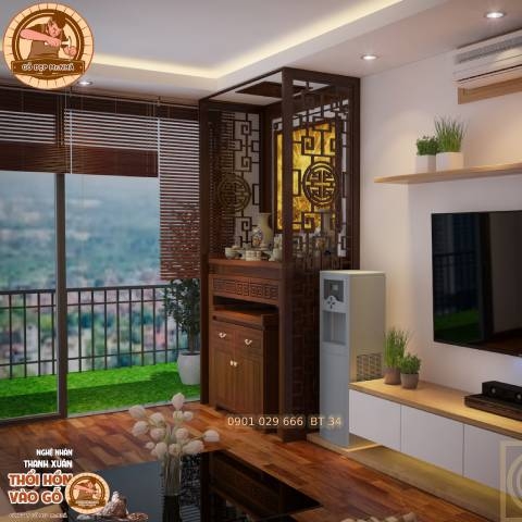 Bàn Thờ Gỗ Gõ BT 34 - Sang Trọng - Chất Lượng