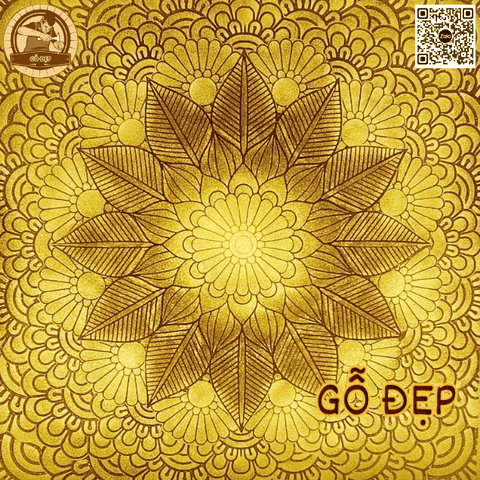 Mẫu tranh trúc chỉ Hoa Sen Bồ Đề - TC 40