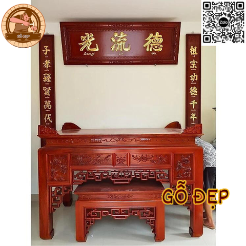 Bộ Hoành Phi - Câu Đối Quang Lưu Đức - Hiện Đại - Độc Đáo