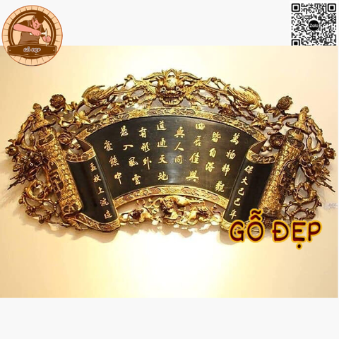 BỘ HOÀNH PHI CÂU ĐỐI DÁT VÀNG CAO CẤP 09 - Gỗ Xịn