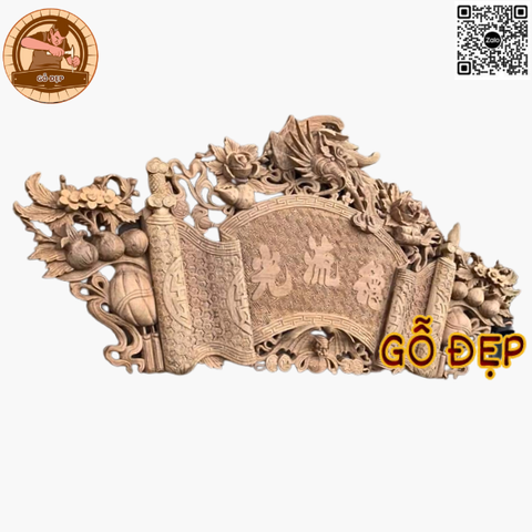 BỘ HOÀNH PHI CÂU ĐỐI CHẤT LIỆU GỖ GỤ 07