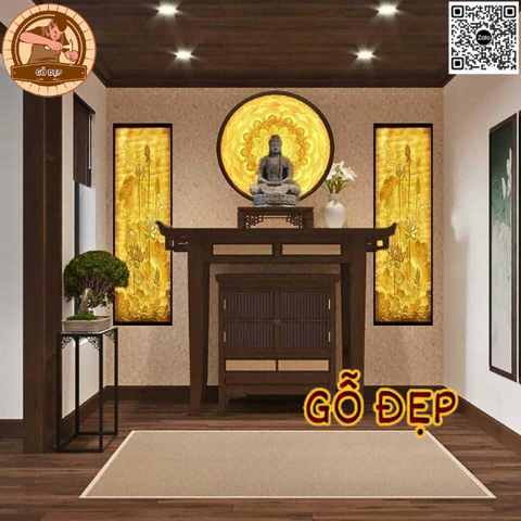 Phòng Thờ Đẹp 379 được thiết kế phù hợp phong thủy