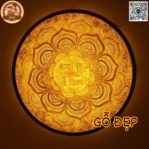 Tranh Trúc Chỉ Mandala Chữ Vạn - CP 05